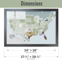 USA Photo Map - 50 States